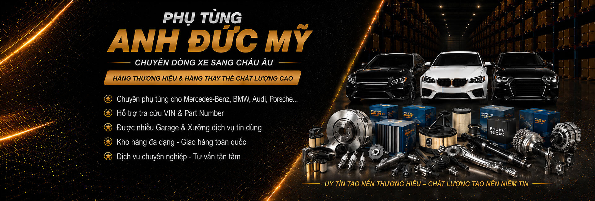 Phụ tùng ô tô Anh Đức Mỹ chuyên cung cấp phụ tùng xe sang